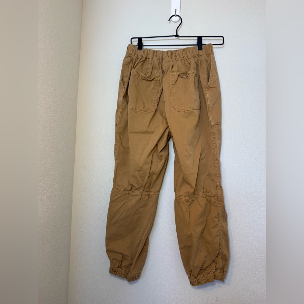 Free People Camel Button-Front Jogger Pants - Picture 7 of 11
